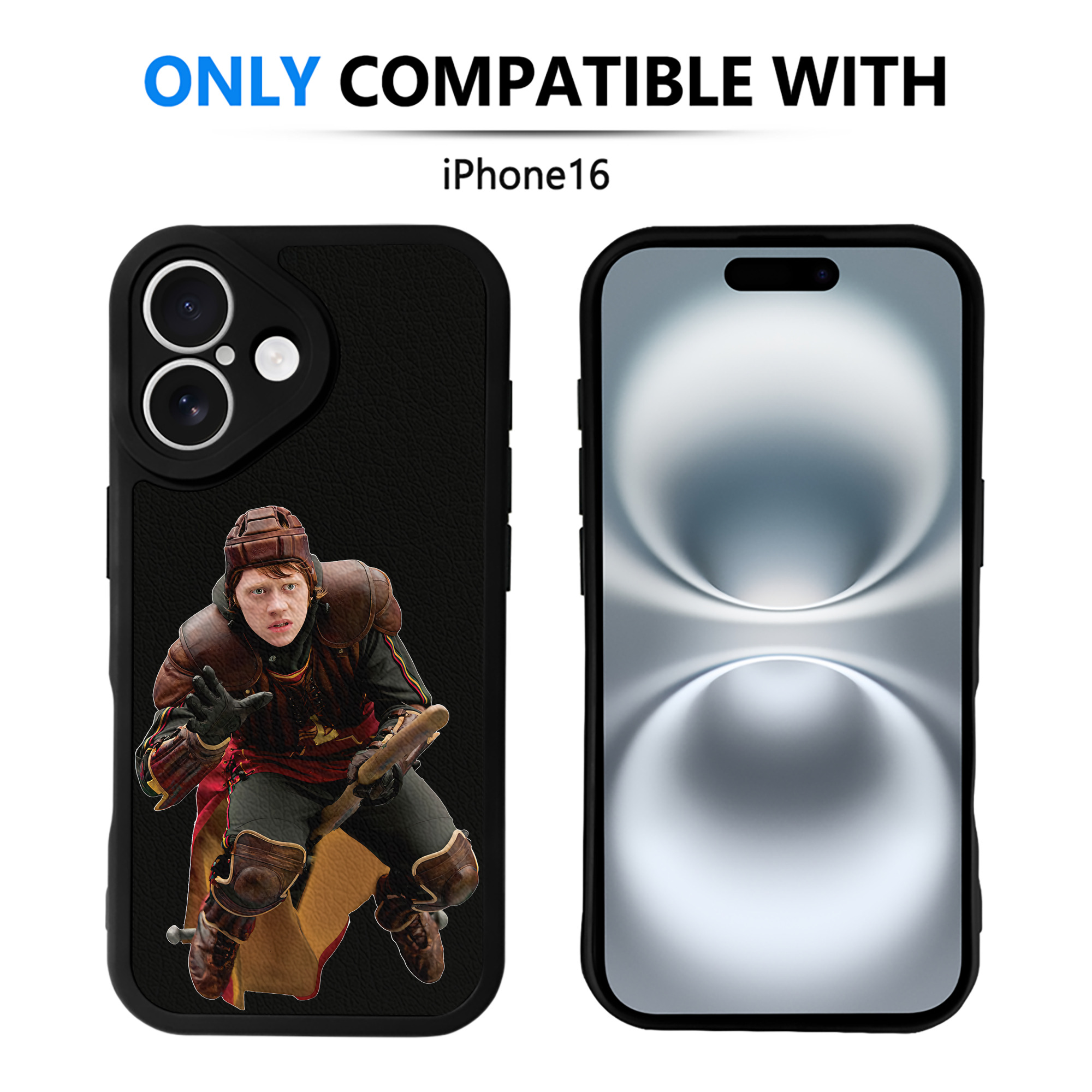 （画像用） Harry Potter ハリー・ポッターシリーズ 【iPhone 16シリーズ対応】シリコンスマホケース（レザー調） 材質：シリコン